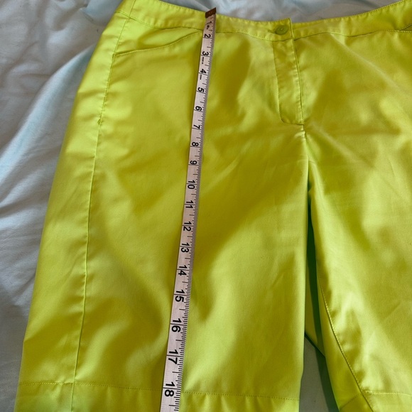 Women’s Lime Green Links Edition Chino Board Shorts. Golf. Summer Pockets Size 8 - Picture 4 of 12
